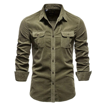 Rugged Cotton Button Down Shirt