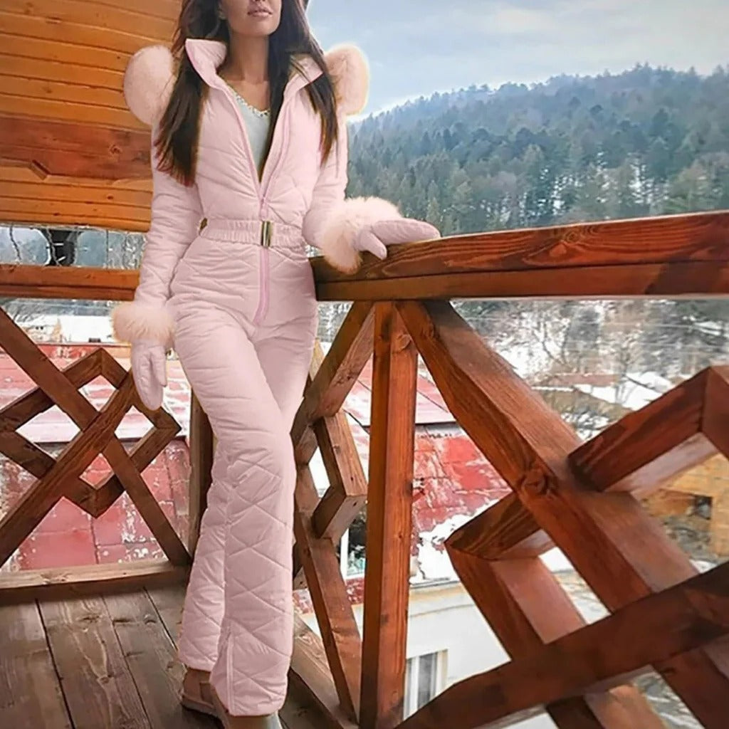 Warm Waterproof Women's Ski Snowboard Jacket Suit - Pexav