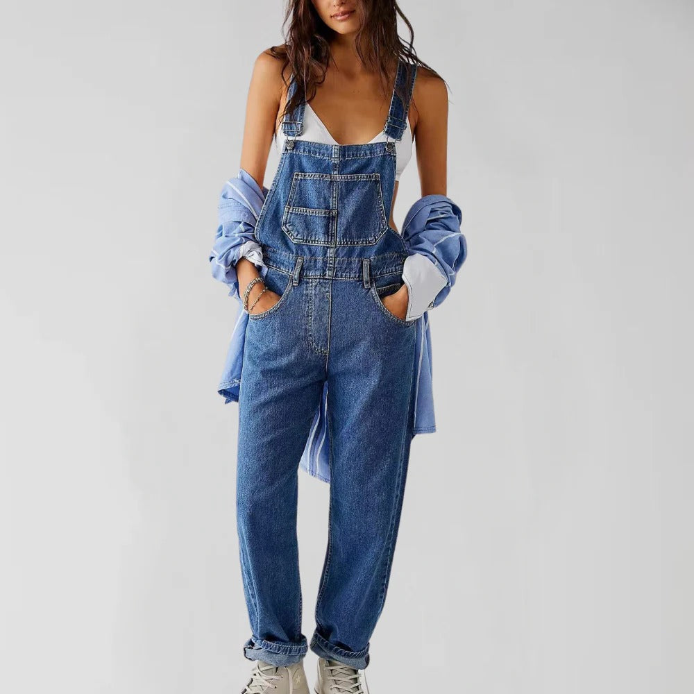 Stylish Blue Jeans Jumpsuit for Women
