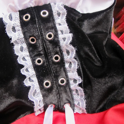 Classic Fairytale Red Hooded Women's Costume Dress