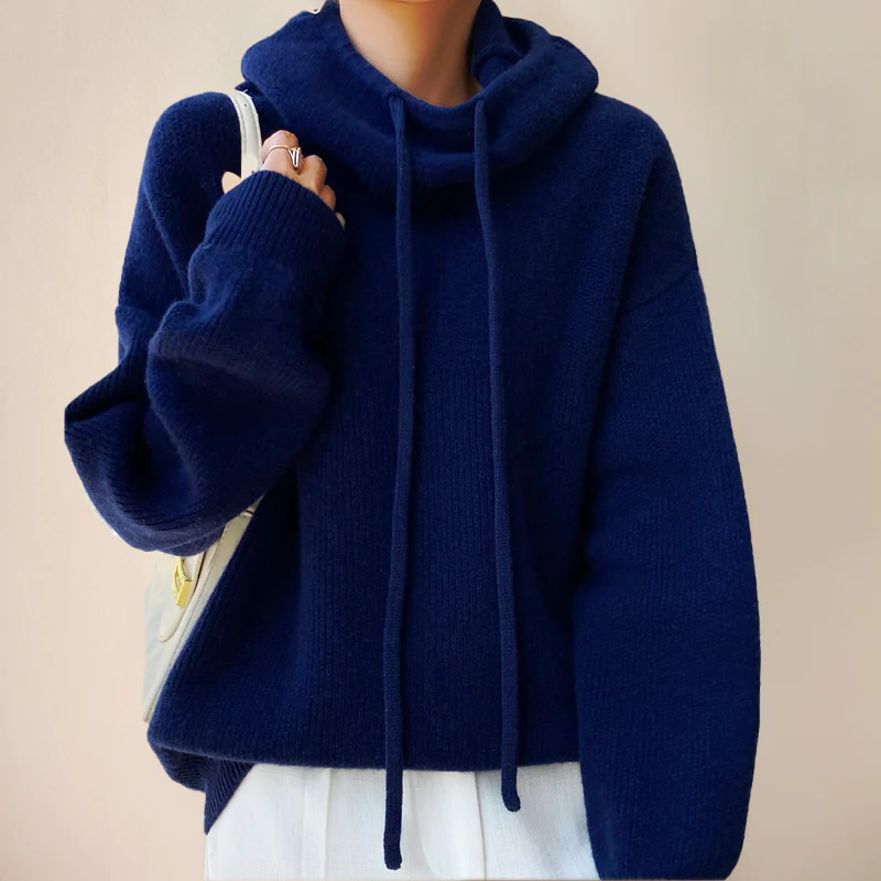 Soft Merino Wool Turtleneck Sweater for Women