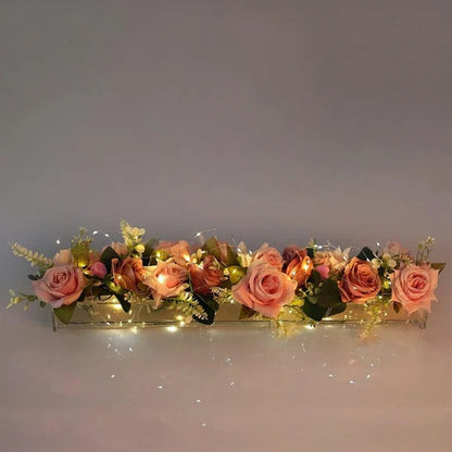 Transparent Glass Floral Vase