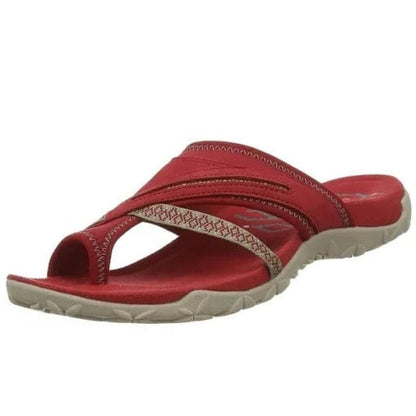 Women's Comfort Cross Strap Summer Flip Flops