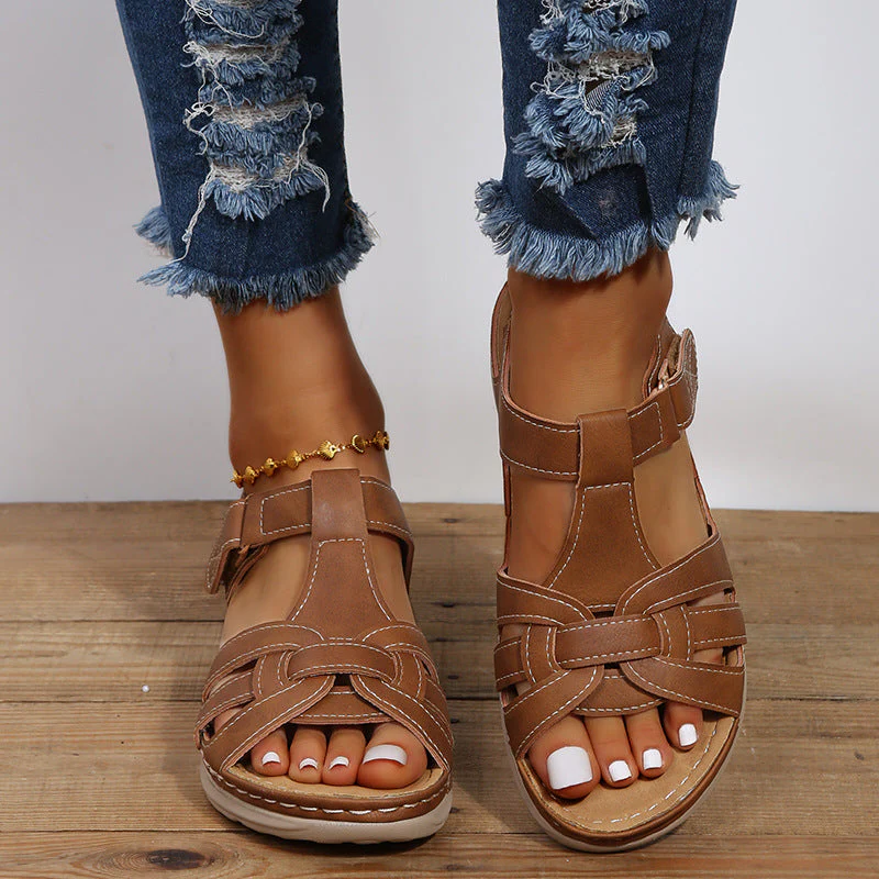 Comfortable Women's Supportive Strap Sandals - Pexav