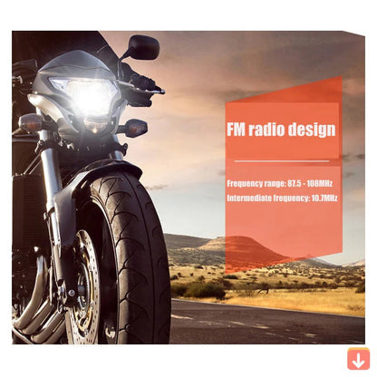 Waterproof Motorcycle Wireless Speaker with FM