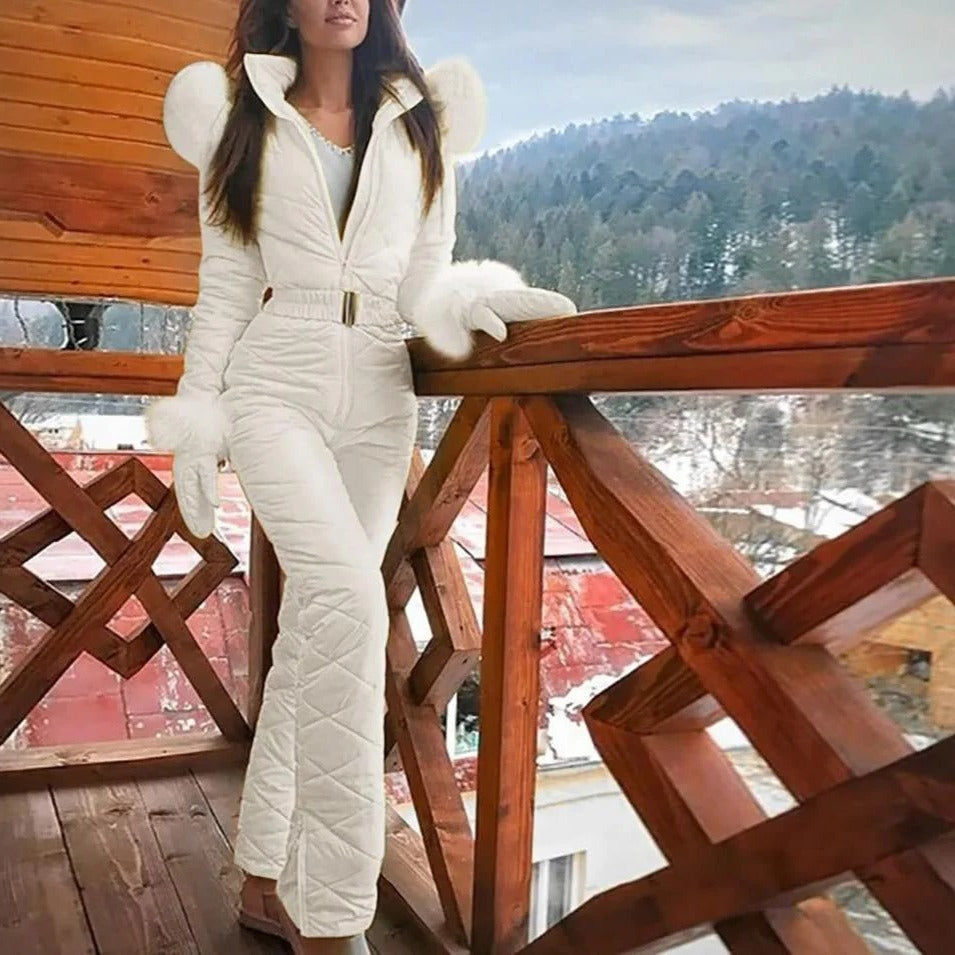 Warm Waterproof Women's Ski Snowboard Jacket Suit