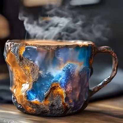 Sparkling Gemstone Ceramic Coffee Mugs
