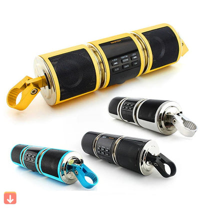 Waterproof Motorcycle Wireless Speaker with FM - Pexav