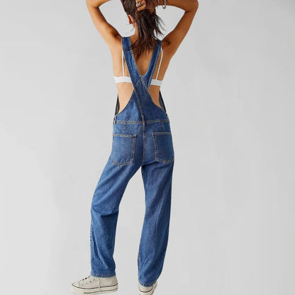 Stylish Blue Jeans Jumpsuit for Women
