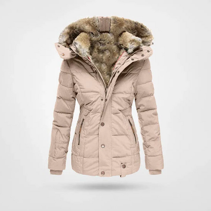 Stylish Insulated Parka Coat with Hood