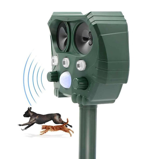 Outdoor Animal Repeller Ultrasonic Pet Deterrent Device - Pexav