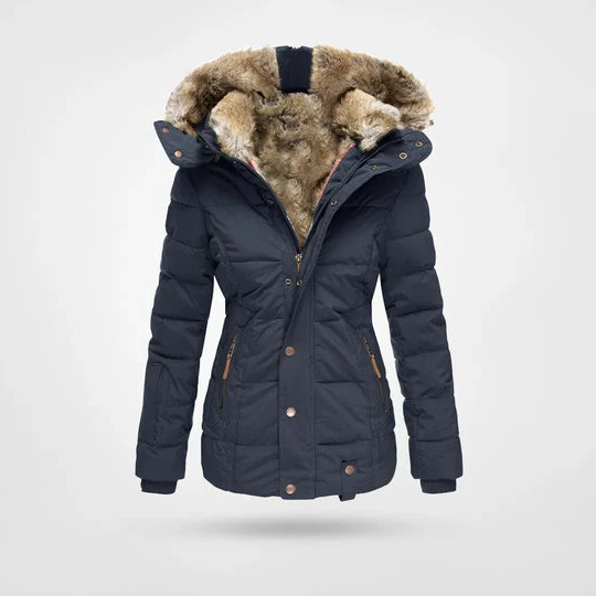 Stylish Insulated Parka Coat with Hood