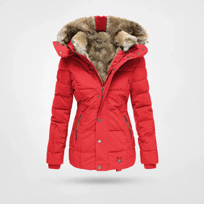 Stylish Insulated Parka Coat with Hood