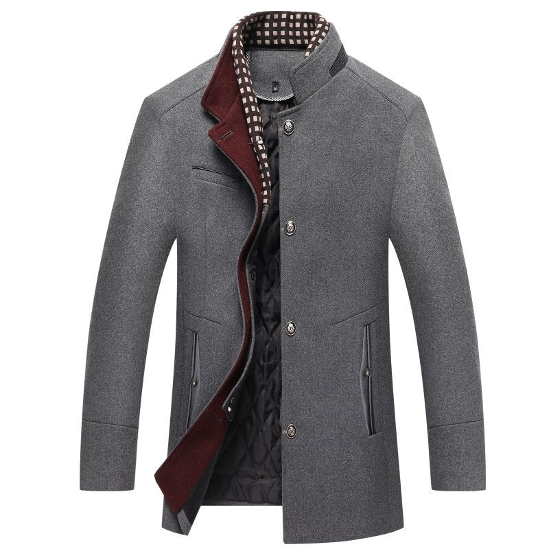 Warm Woolen Mens Winter Coat