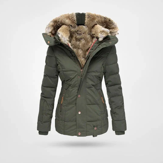 Stylish Insulated Parka Coat with Hood