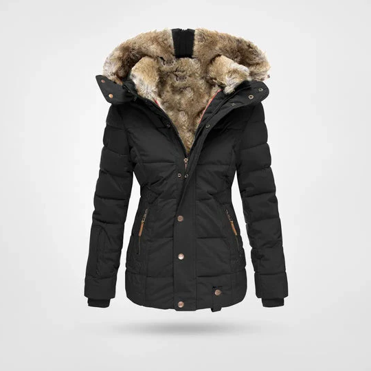 Stylish Insulated Parka Coat with Hood - Pexav