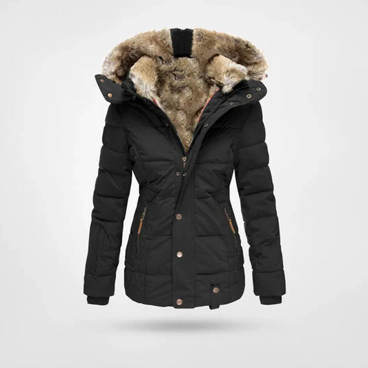Stylish Insulated Parka Coat with Hood - Pexav