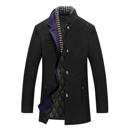 Warm Woolen Mens Winter Coat