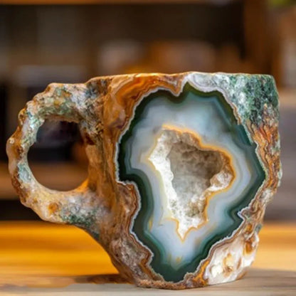 Sparkling Gemstone Ceramic Coffee Mugs