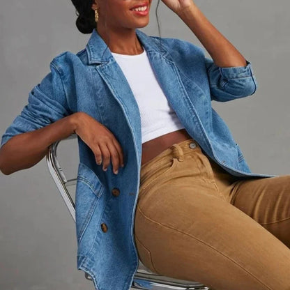 Trendy Women's Classic Blue Jean Jacket
