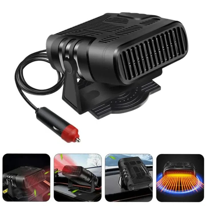 Compact Car Heater and Fan for Year Round Use