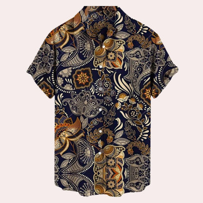 Relaxed Fit Casual Short Sleeve Men's Shirt - Pexav