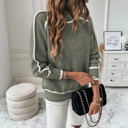Soft Green Cable Knit Sweater