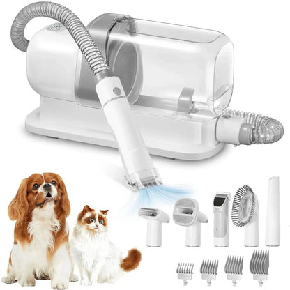 Quiet Pet Grooming Kit with Clippers and Brush