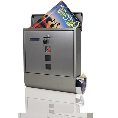 Secure Outdoor Wall Mount Metal Post Mailbox