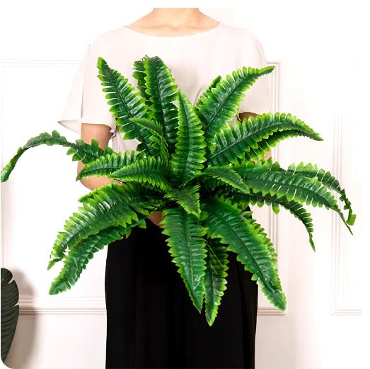 Weatherproof Realistic Outdoor Boston Fern Plant