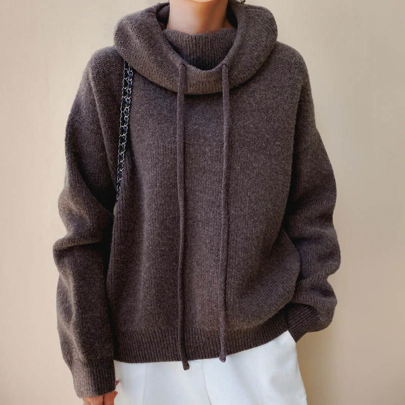 Soft Merino Wool Turtleneck Sweater for Women