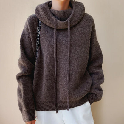 Soft Merino Wool Turtleneck Sweater for Women