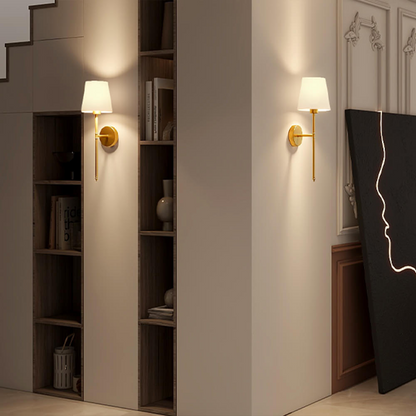 Soft Fabric Plug-in Wall Lamp Set with Free Bulbs