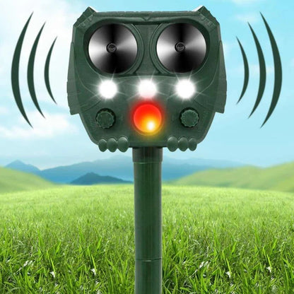 Outdoor Animal Repeller Ultrasonic Pet Deterrent Device