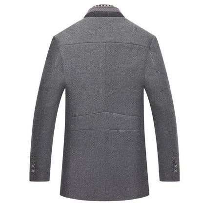 Warm Woolen Mens Winter Coat