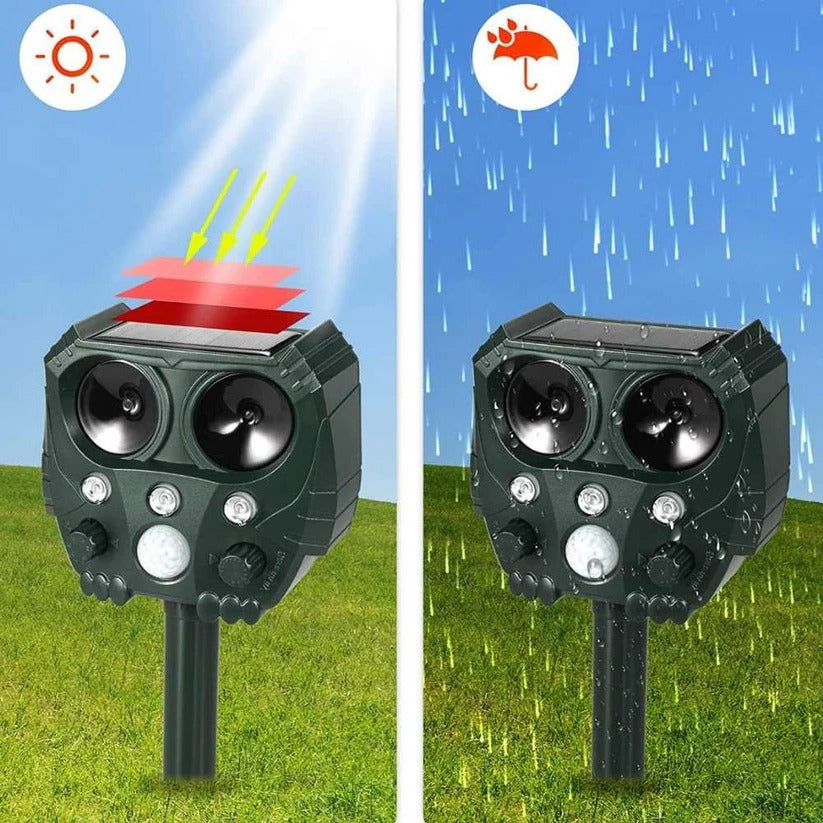 Outdoor Animal Repeller Ultrasonic Pet Deterrent Device