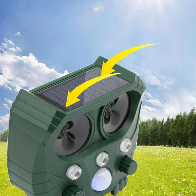 Outdoor Animal Repeller Ultrasonic Pet Deterrent Device