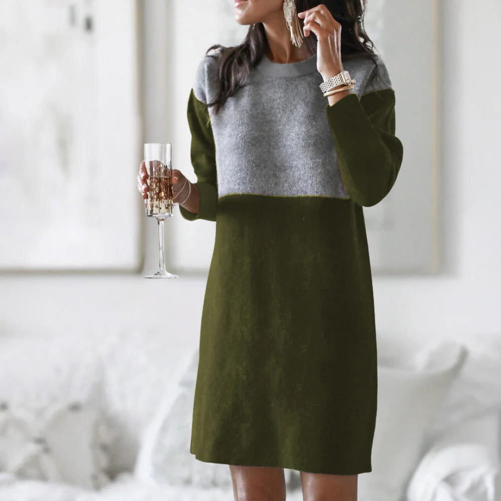 Stylish Cold Weather Women's Dress - Pexav