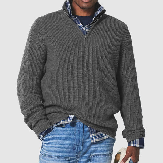 Smart Zip Up Sweater for Work - Pexav