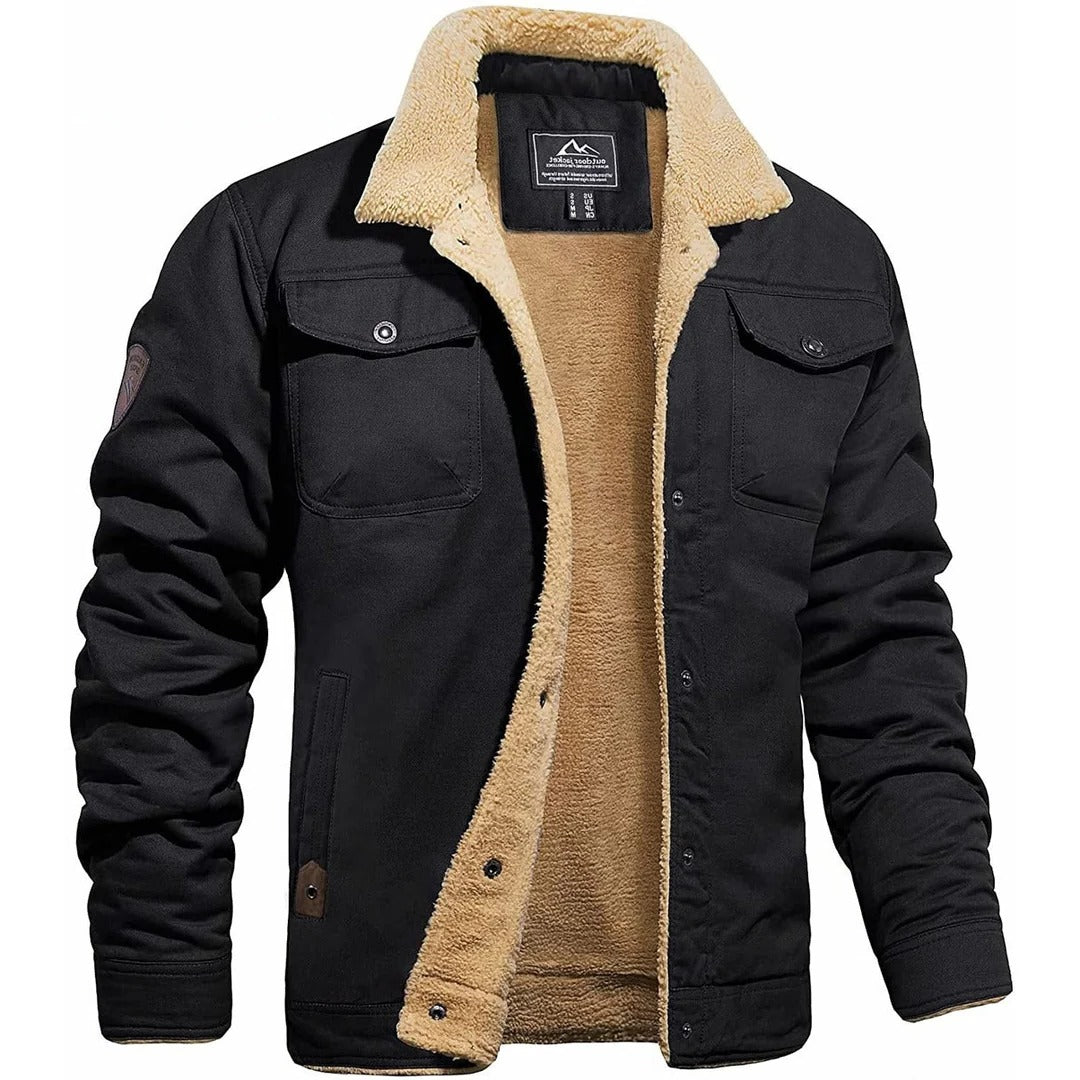 Classic Men's Leather Flight Jacket - Pexav