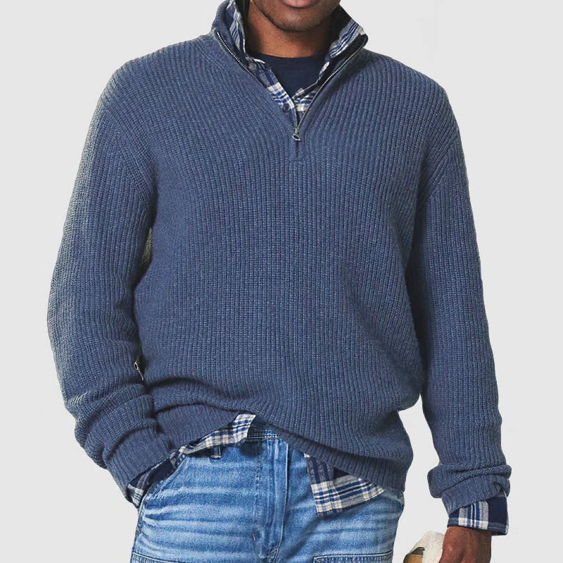 Smart Zip Up Sweater for Work