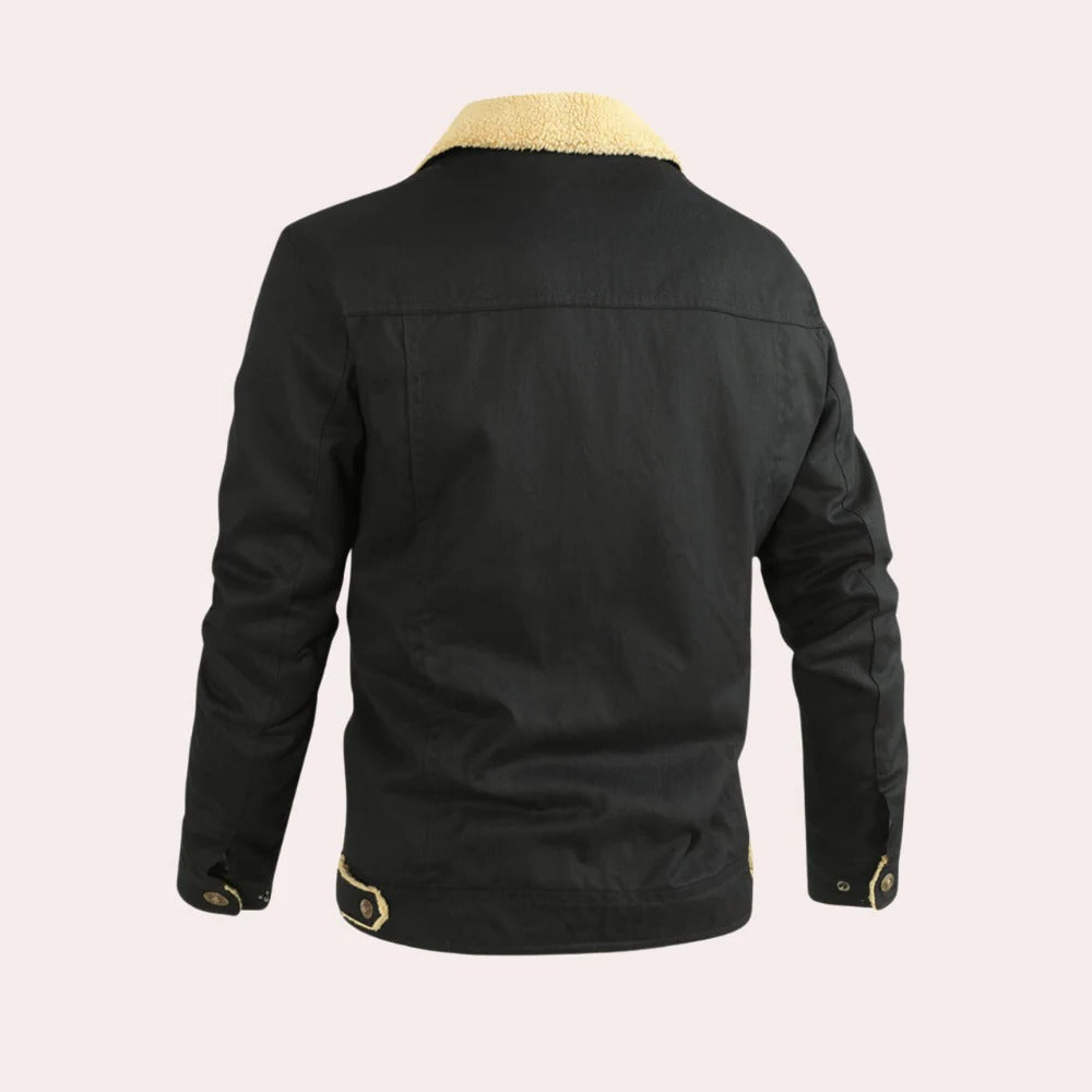 Classic Men's Leather Flight Jacket