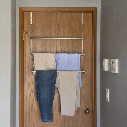 Space Saving Door Towel Rack Organizer