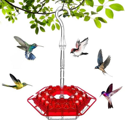 Colorful Outdoor Hanging Bird Feeder with Ant Trap