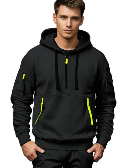 Classic Fit Mens Casual Hooded Sweatshirt