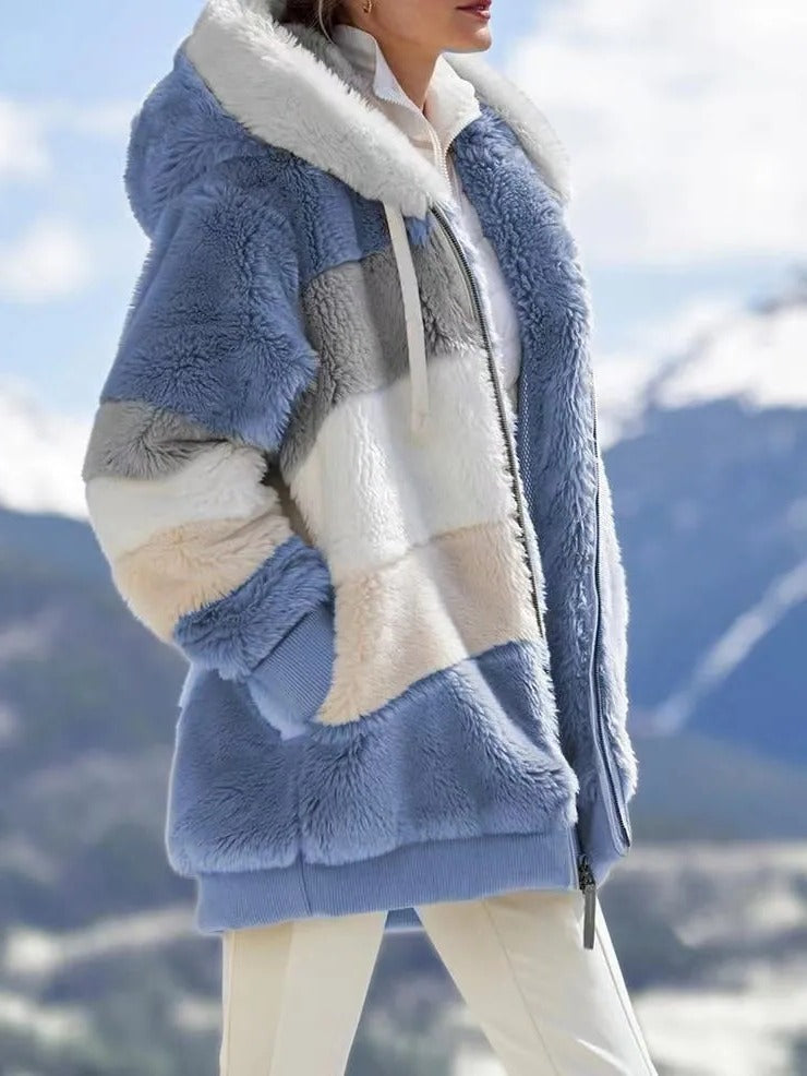 Warm Sheep Wool Filled Winter Coat