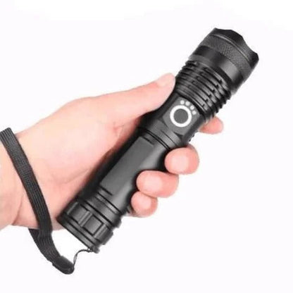 Bright Rechargeable LED Torch - 90,000 Lumens Portable Light