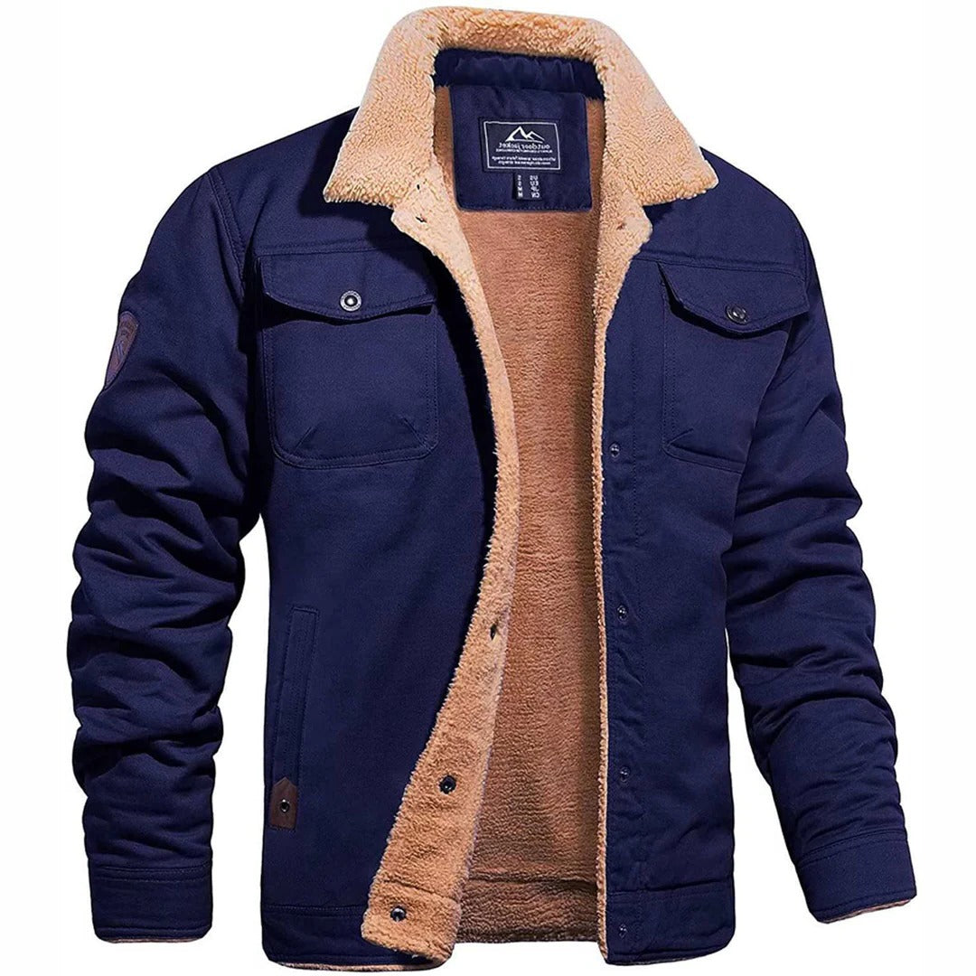 Classic Men's Leather Flight Jacket