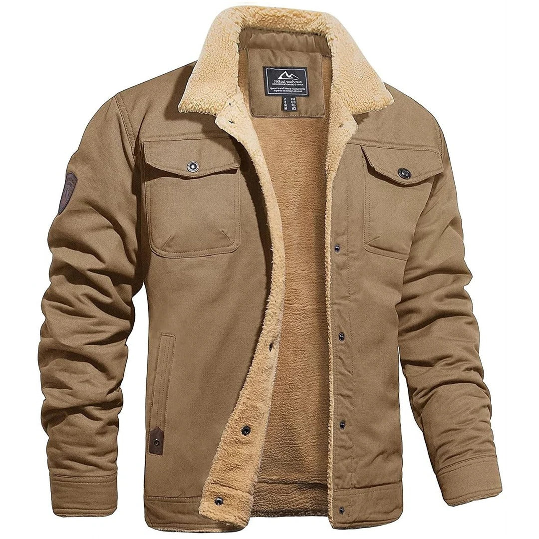 Classic Men's Leather Flight Jacket