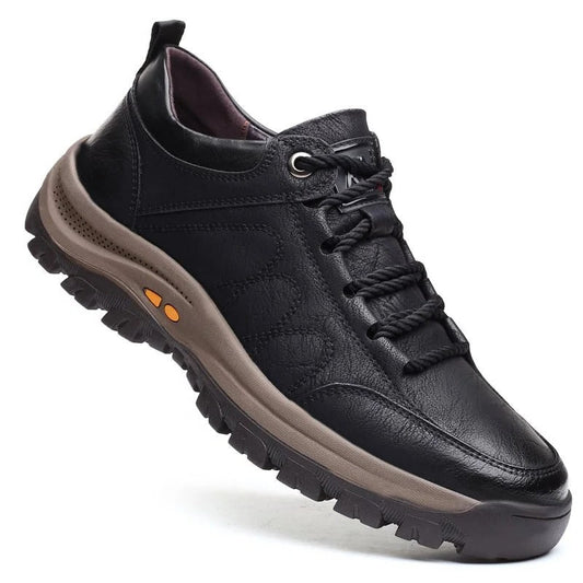 Comfortable Men's Leather Support Shoes - Pexav